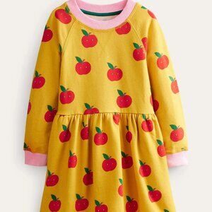 NWOT Mini Boden Printed Sweatshirt Dress